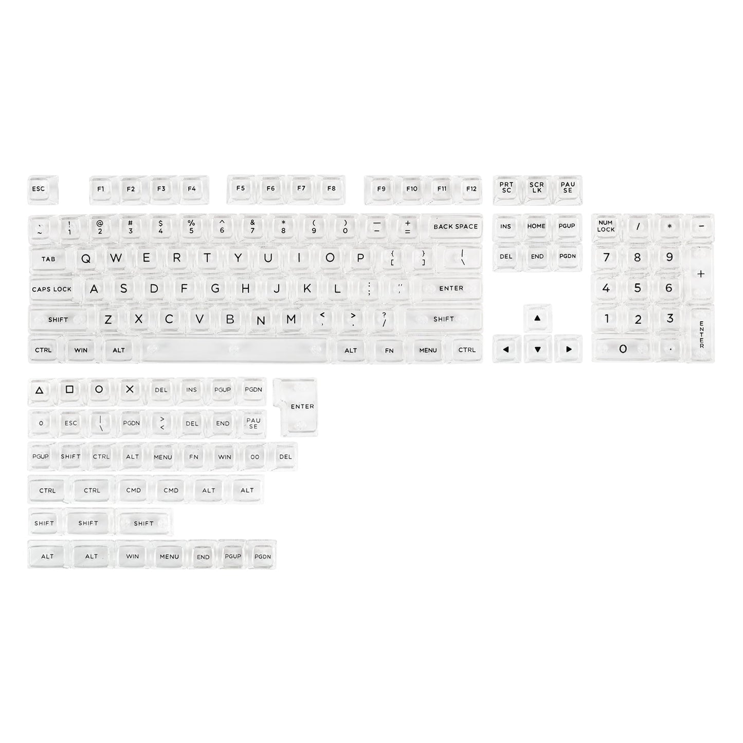 KiiBOOM Transparent PC Keycaps