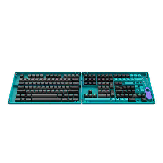 Black & Cyan Keycap Set(197-Key)