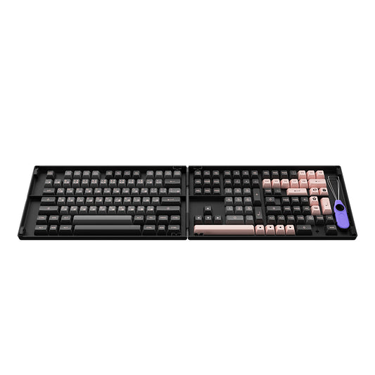 Black & Pink Keycap Set Hiragana Version(158-Key)