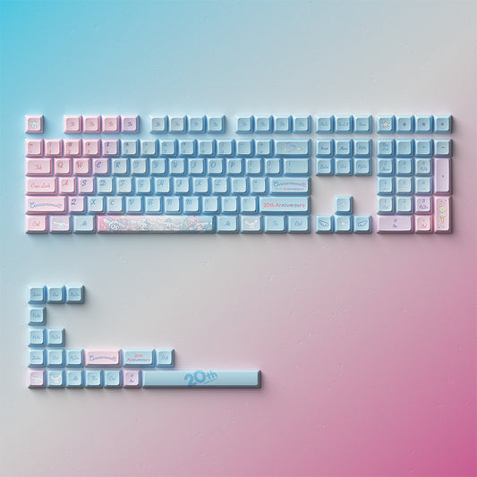 Cinnamoroll 20th Anniversary Rainbow Keycap Set