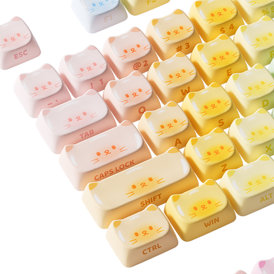 Colorful Cats Keycap set (142-key)