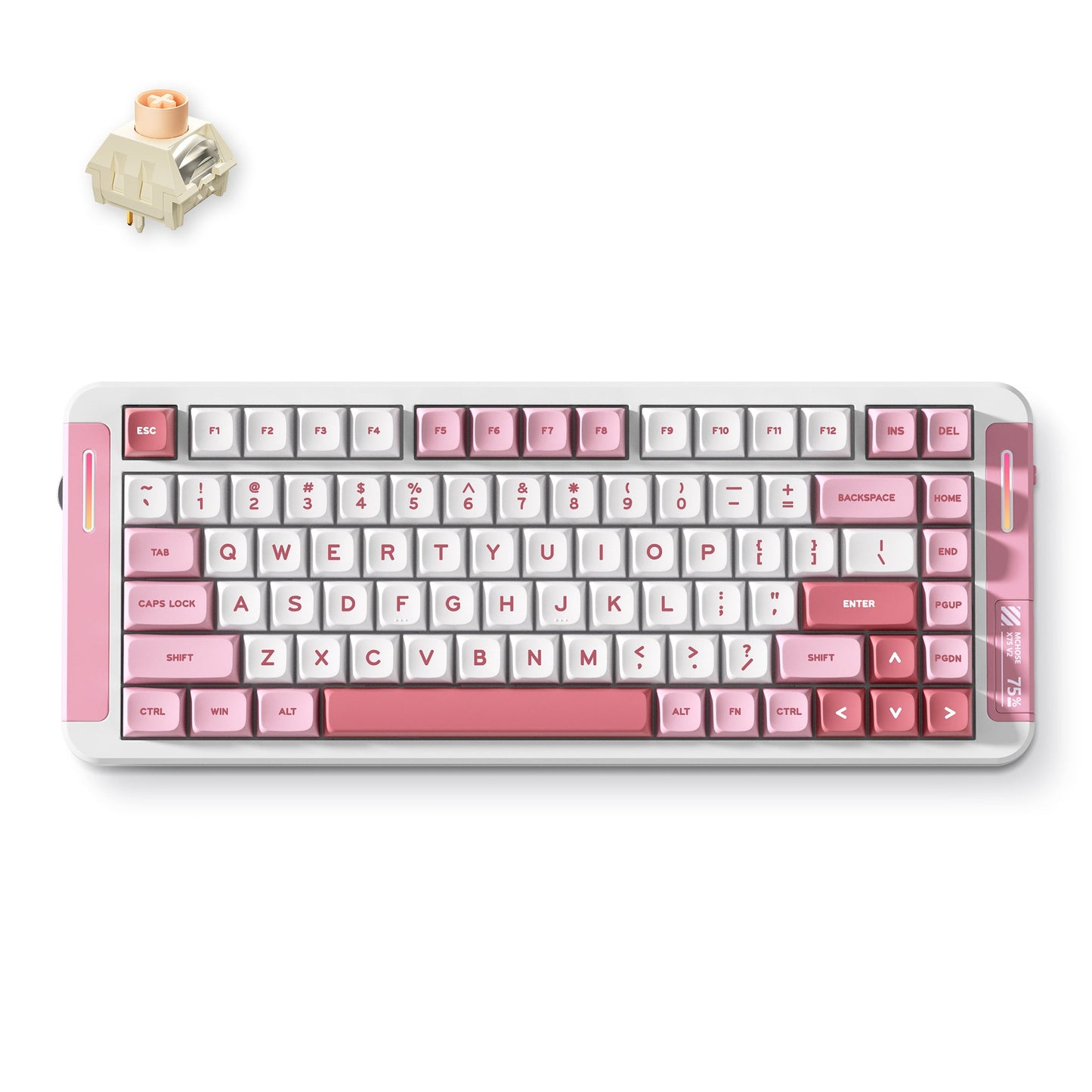 MCHOSE X75 V2 Custom Mechanical Keyboard for Office & Gaming