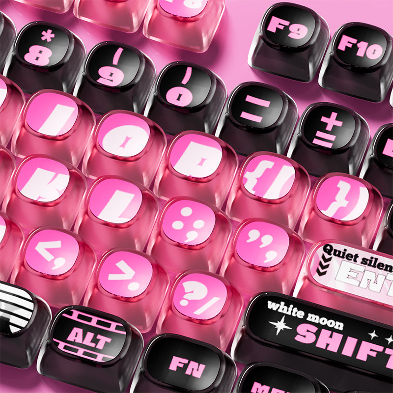 Pink Phantom Keycap Set (139-key)