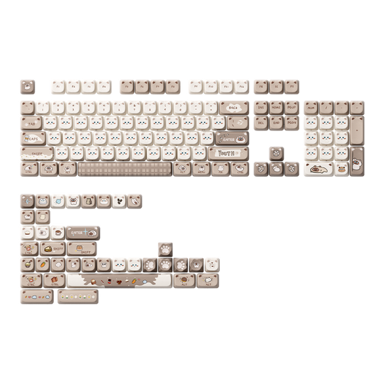 Siamese Cat Keycap set (142-key)