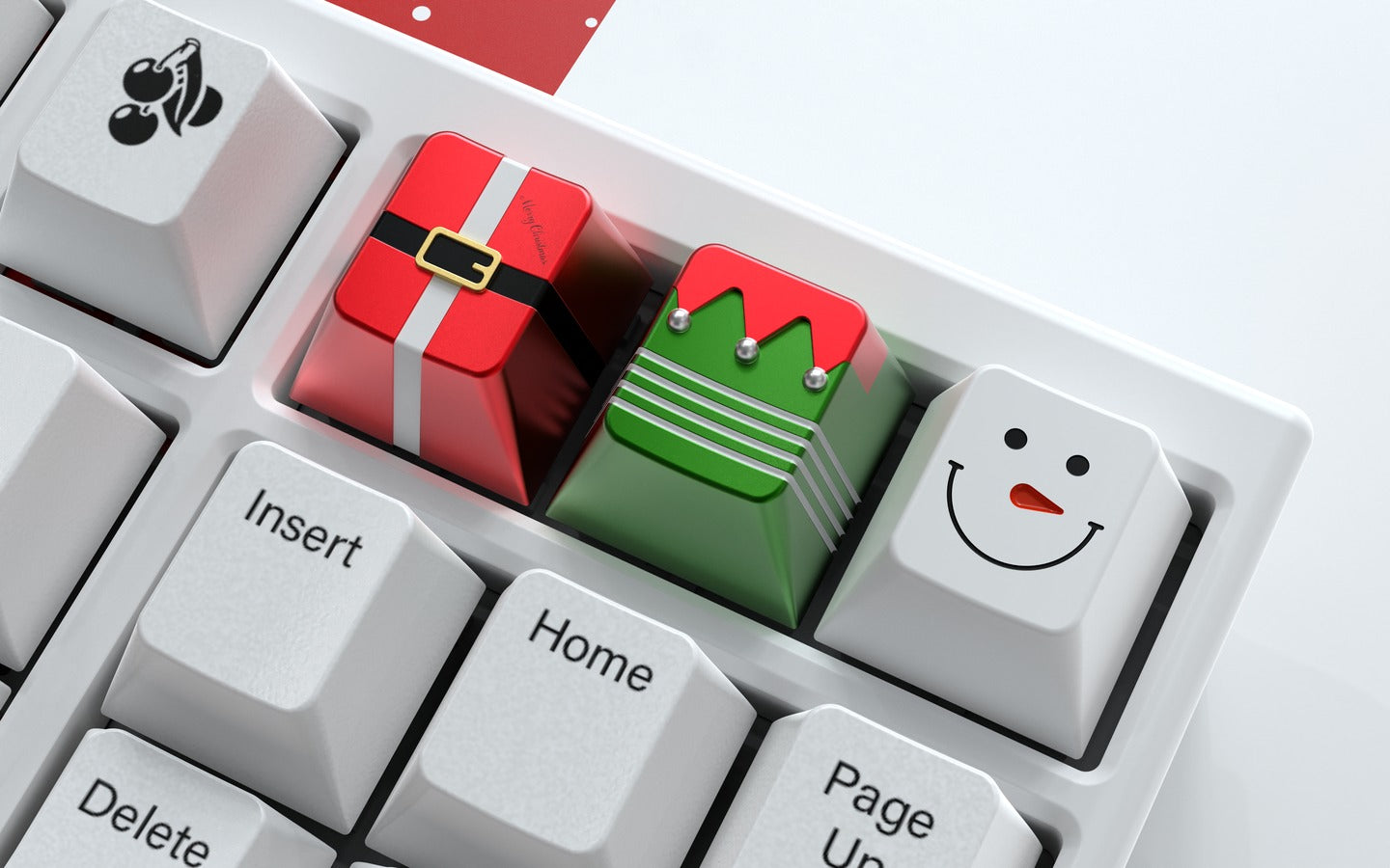 Christmas Aluminum Artisan Keycaps-Christmas Tree, Santa, Snowman